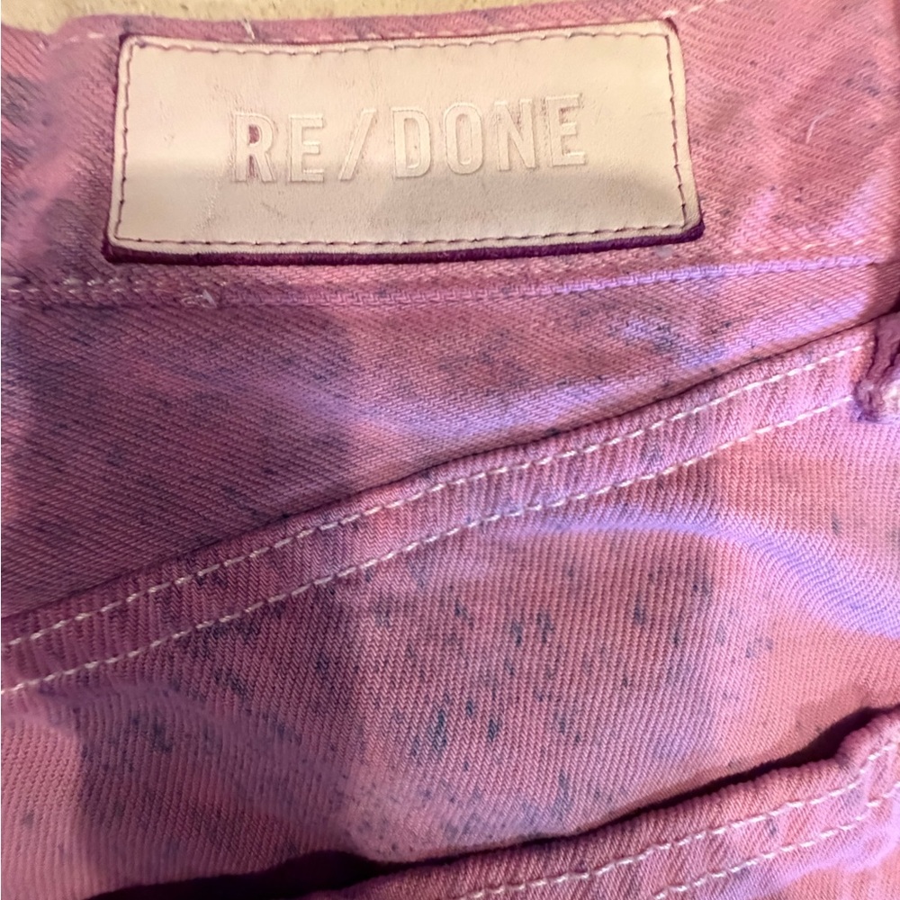 RE/DONE  Vintage 90s Stove Pipe Vibrant Pink Women's Jeans  one of a kind